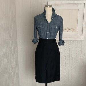 JCrew wool pencil skirt